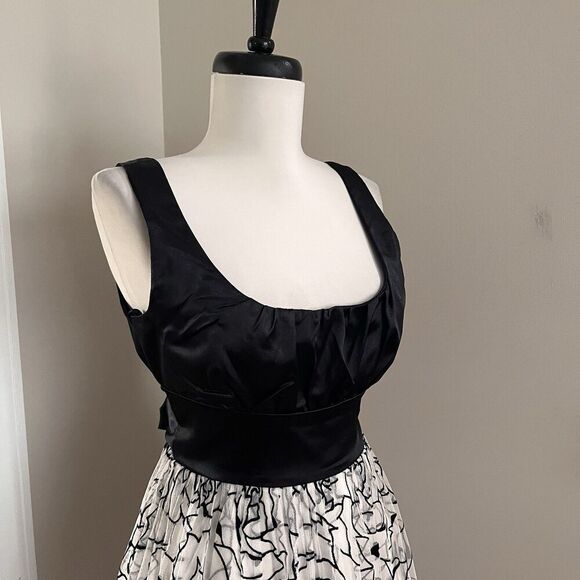 XOXO Babydoll Y2K Floral Tulle Mini Dress Sz 5 S Bow Milkmaid Pin up Whimsy - Picture 8 of 14